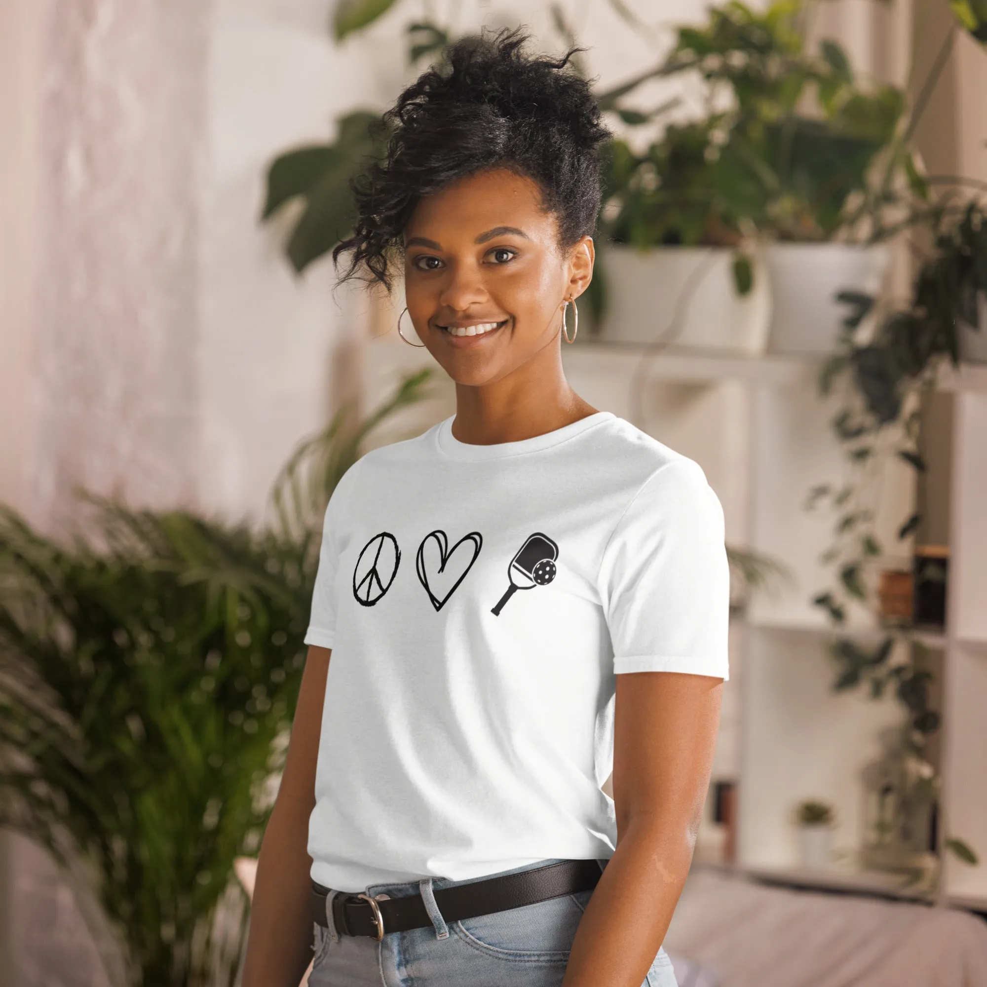 Peace Love & Pickleball Short-Sleeve Women's T-Shirt