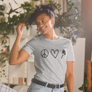 Peace Love & Pickleball Short-Sleeve Women's T-Shirt