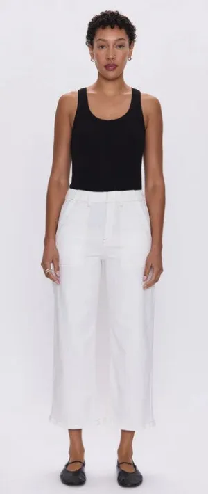Pistola Sophia Wide Leg Utility Pants - Le Blanc