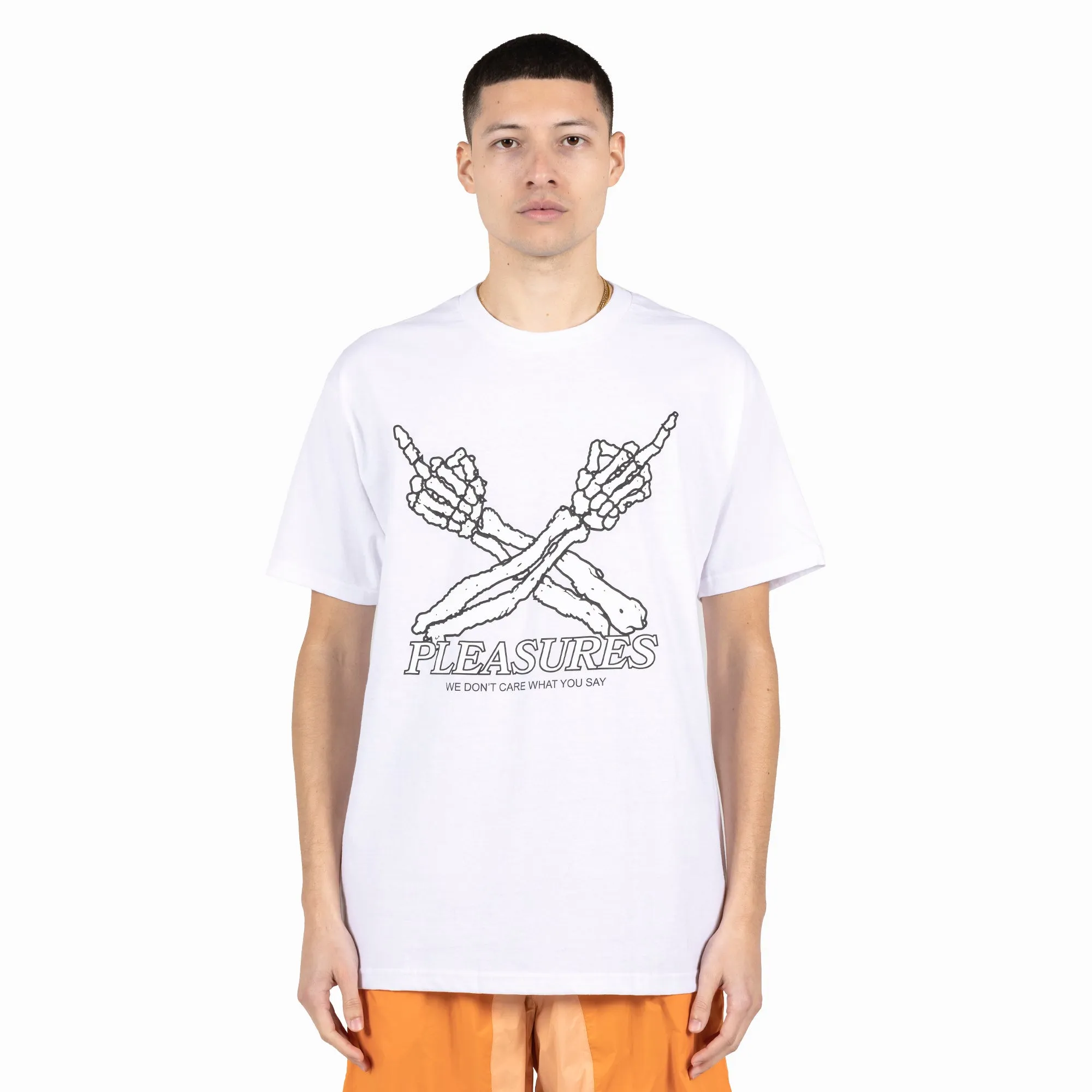 Pleasures Men Don't Care T-Shirt White
