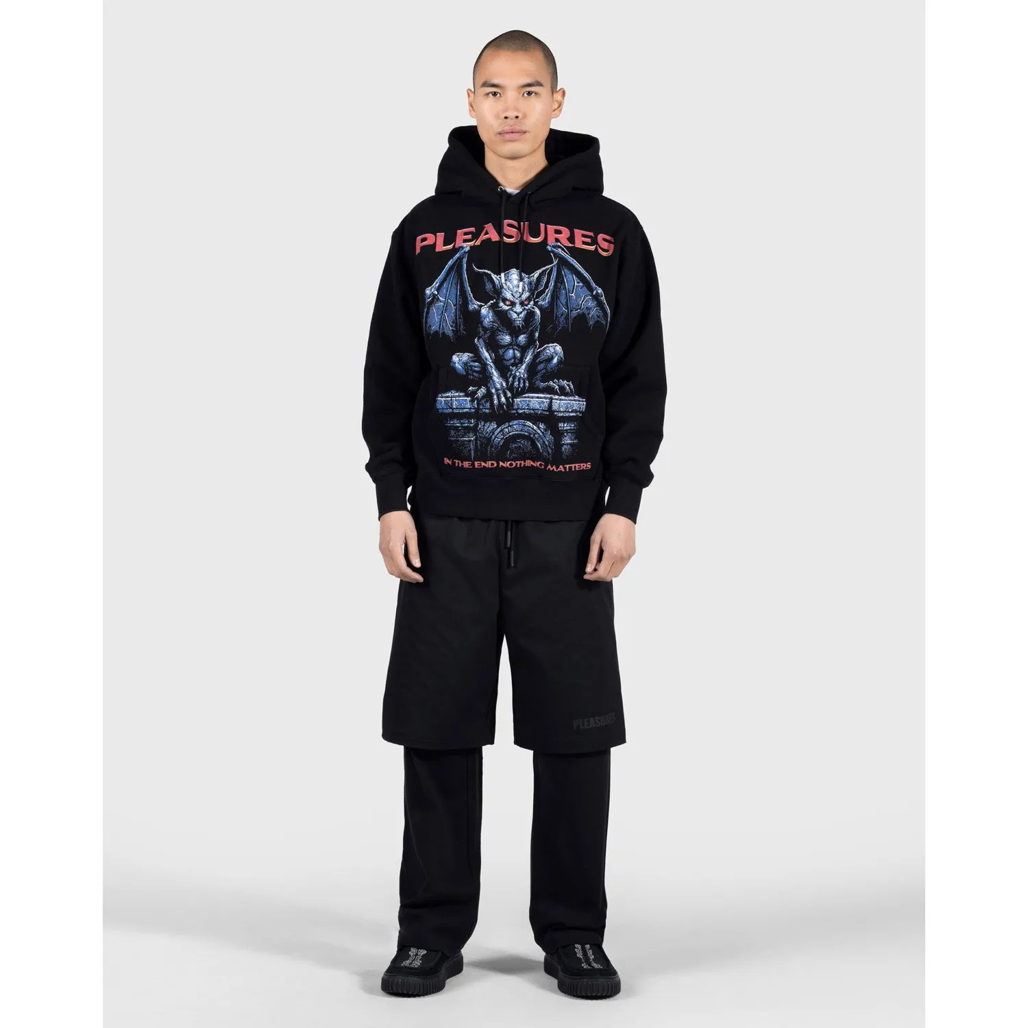 Pleasures Men Gargoyle Hoodie Black