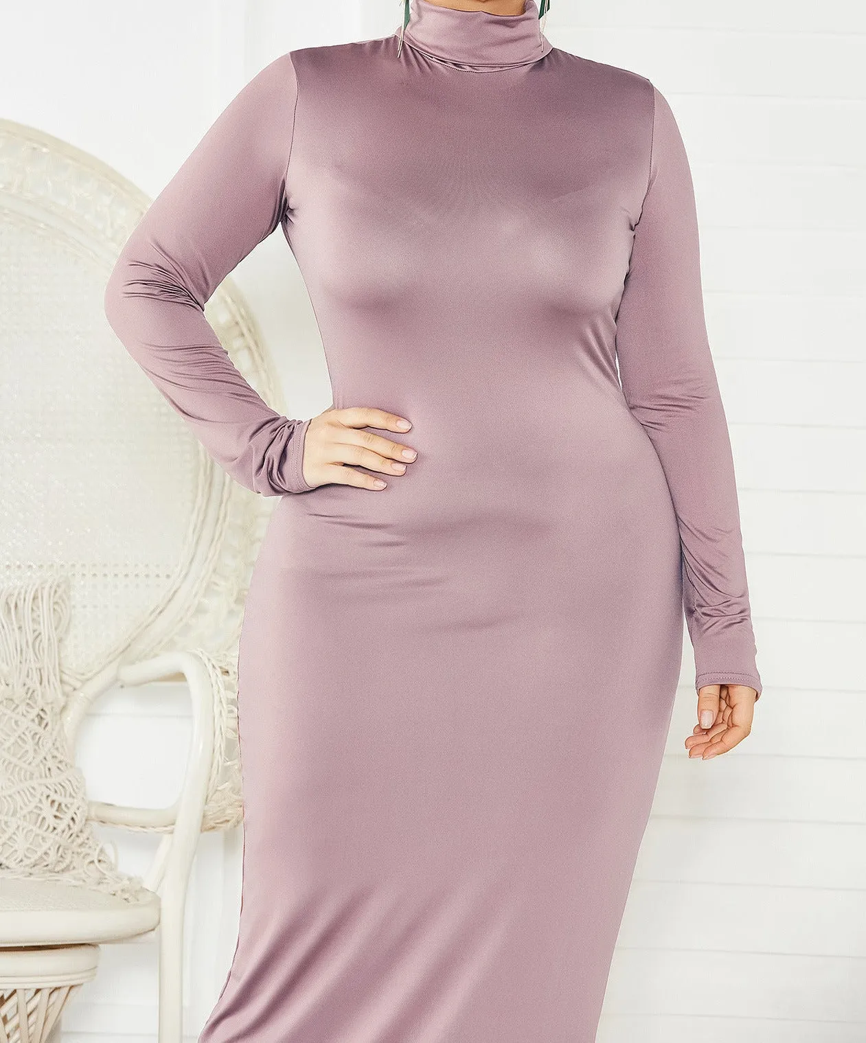 Plus Size Turtleneck Dress