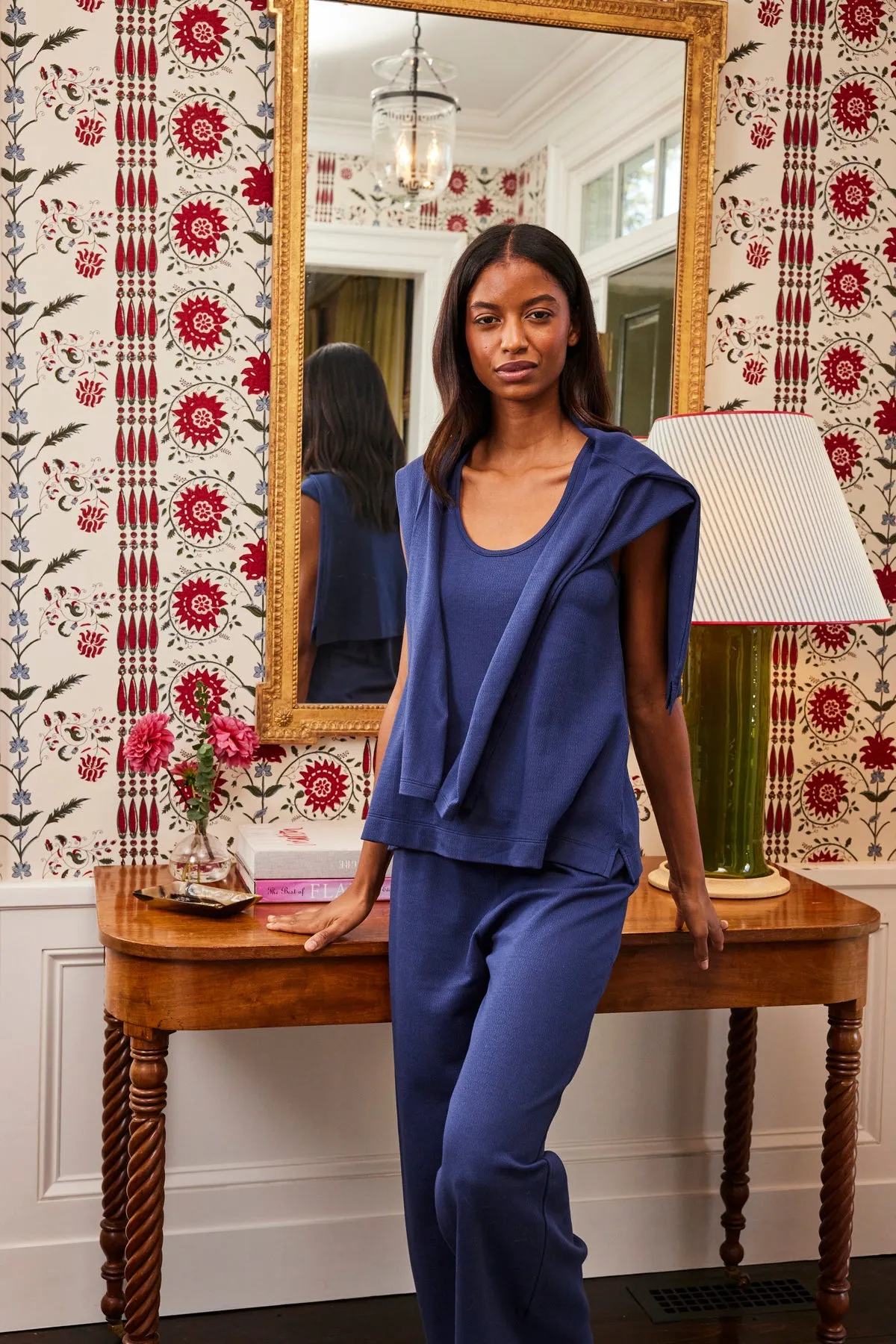 Pointelle Pants Bundle in English Navy