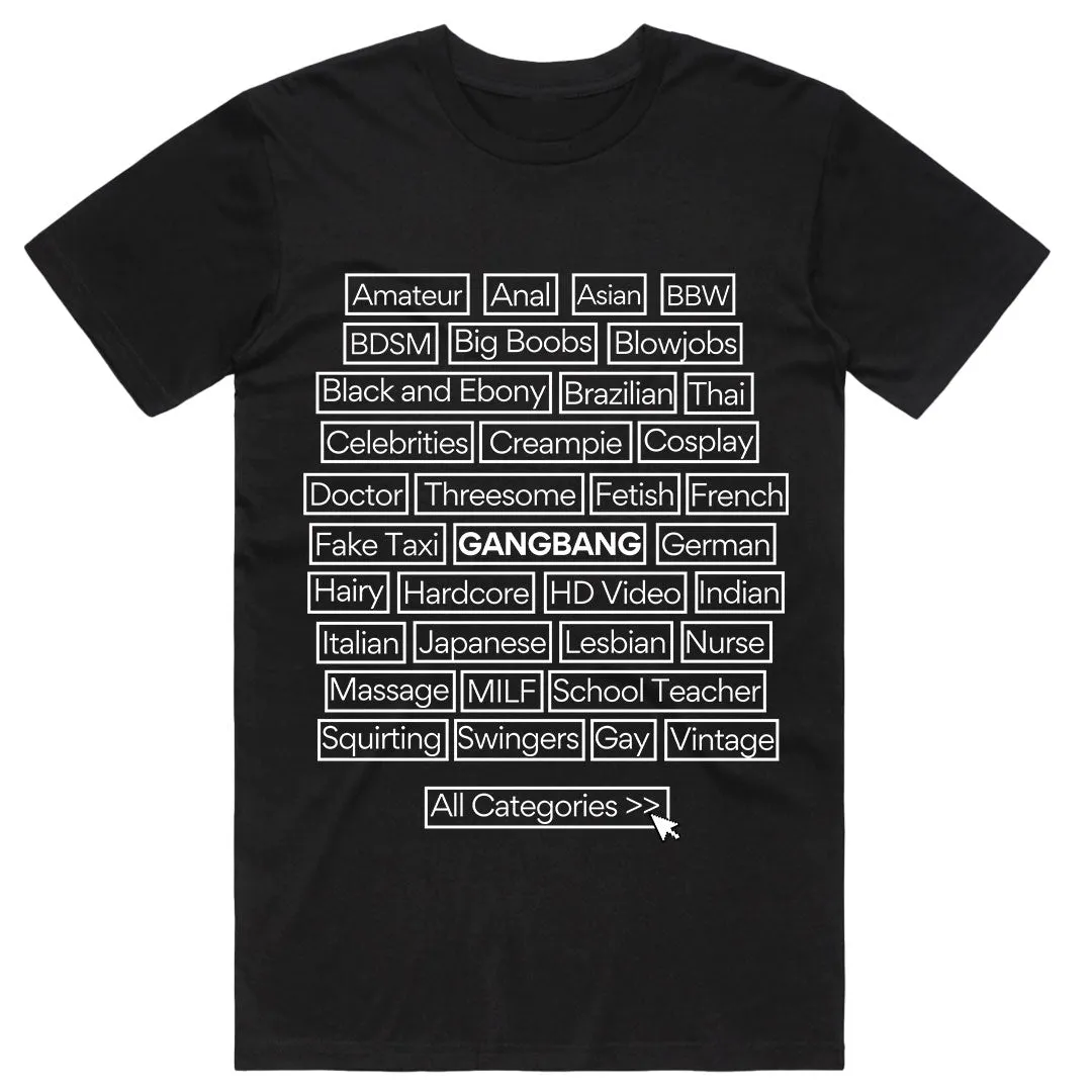 Porn Categories T-Shirt