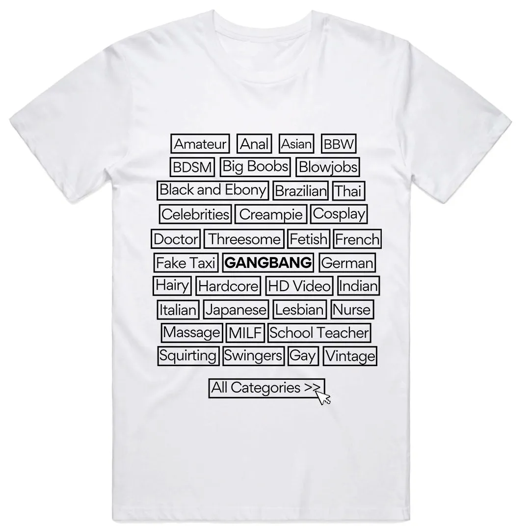 Porn Categories T-Shirt