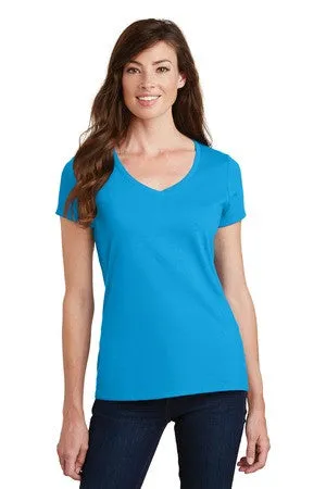 Port & Company® Ladies Fan Favorite V-Neck Tee. LPC450V - Blank or Custom Embroidered