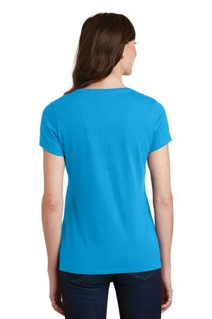 Port & Company® Ladies Fan Favorite V-Neck Tee. LPC450V - Blank or Custom Embroidered