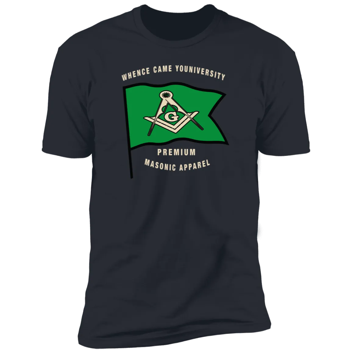 Premium Masonic Apparel Tee (green flag)