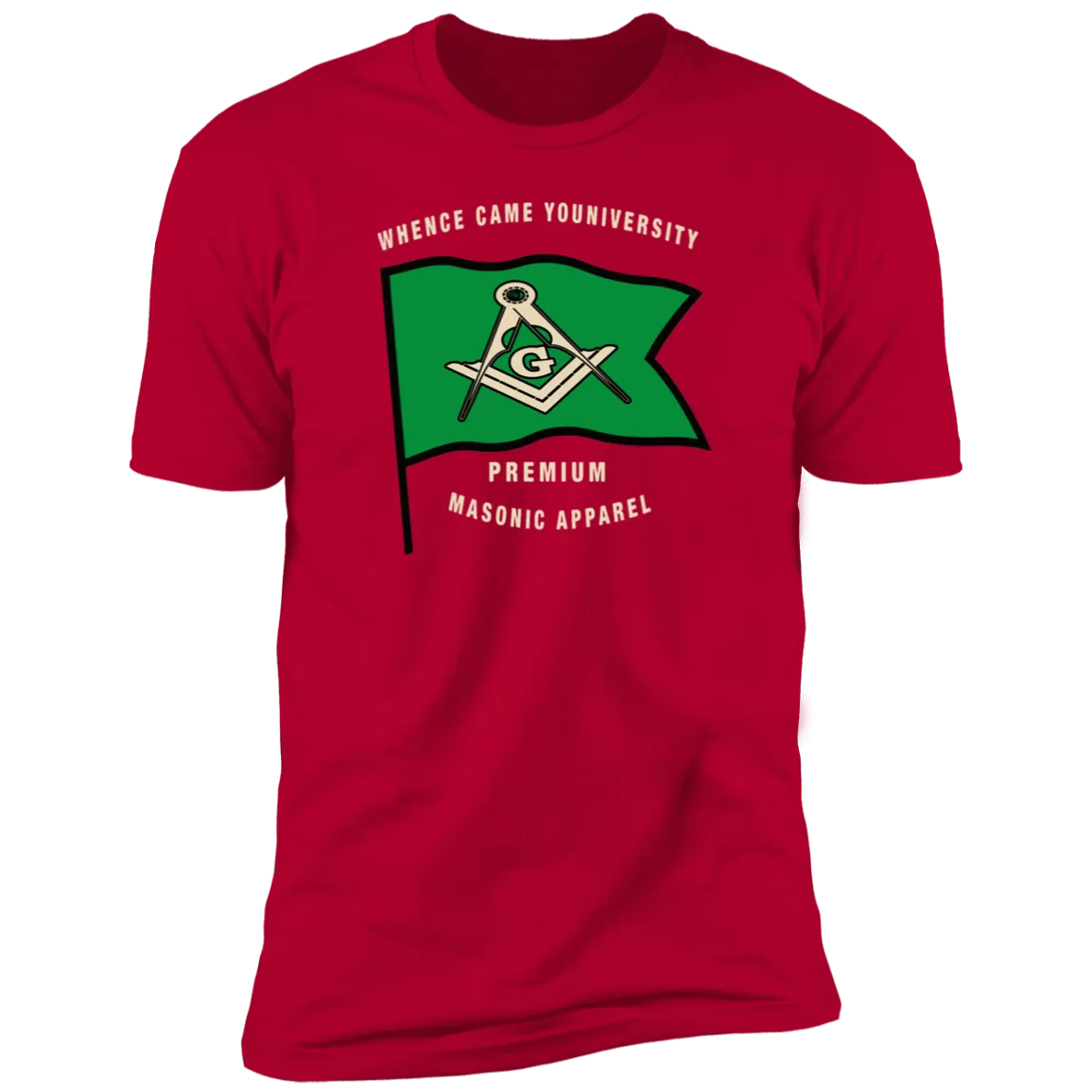 Premium Masonic Apparel Tee (green flag)