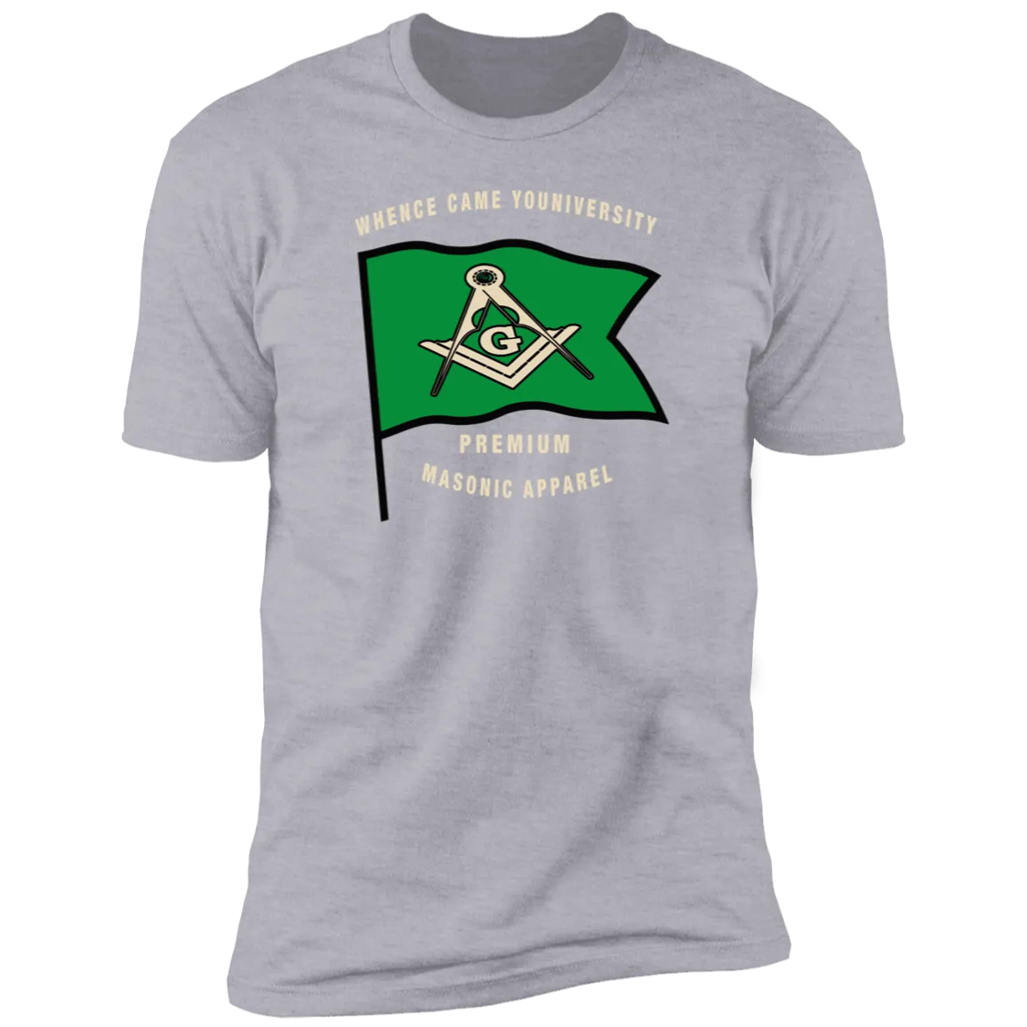 Premium Masonic Apparel Tee (green flag)