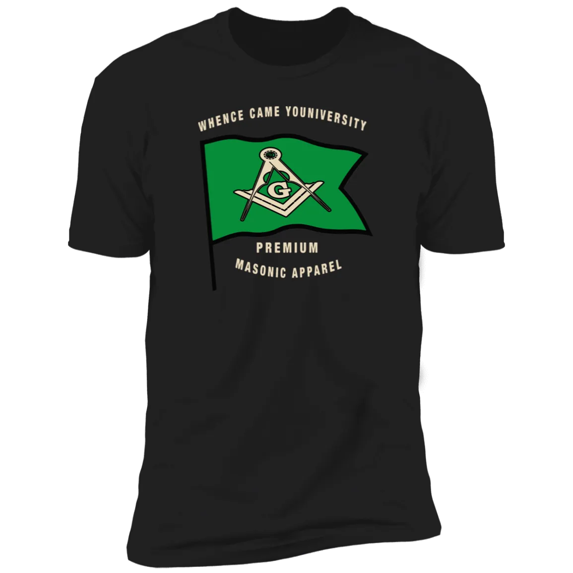 Premium Masonic Apparel Tee (green flag)