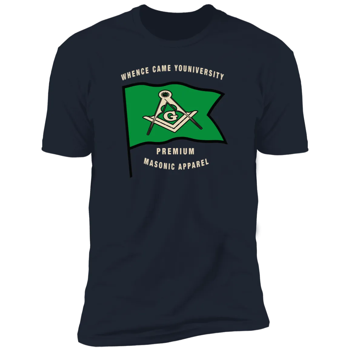 Premium Masonic Apparel Tee (green flag)