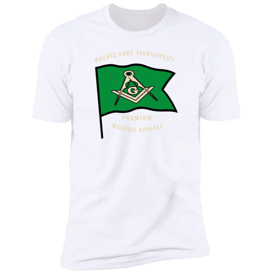 Premium Masonic Apparel Tee (green flag)