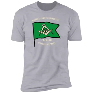 Premium Masonic Apparel Tee (green flag)