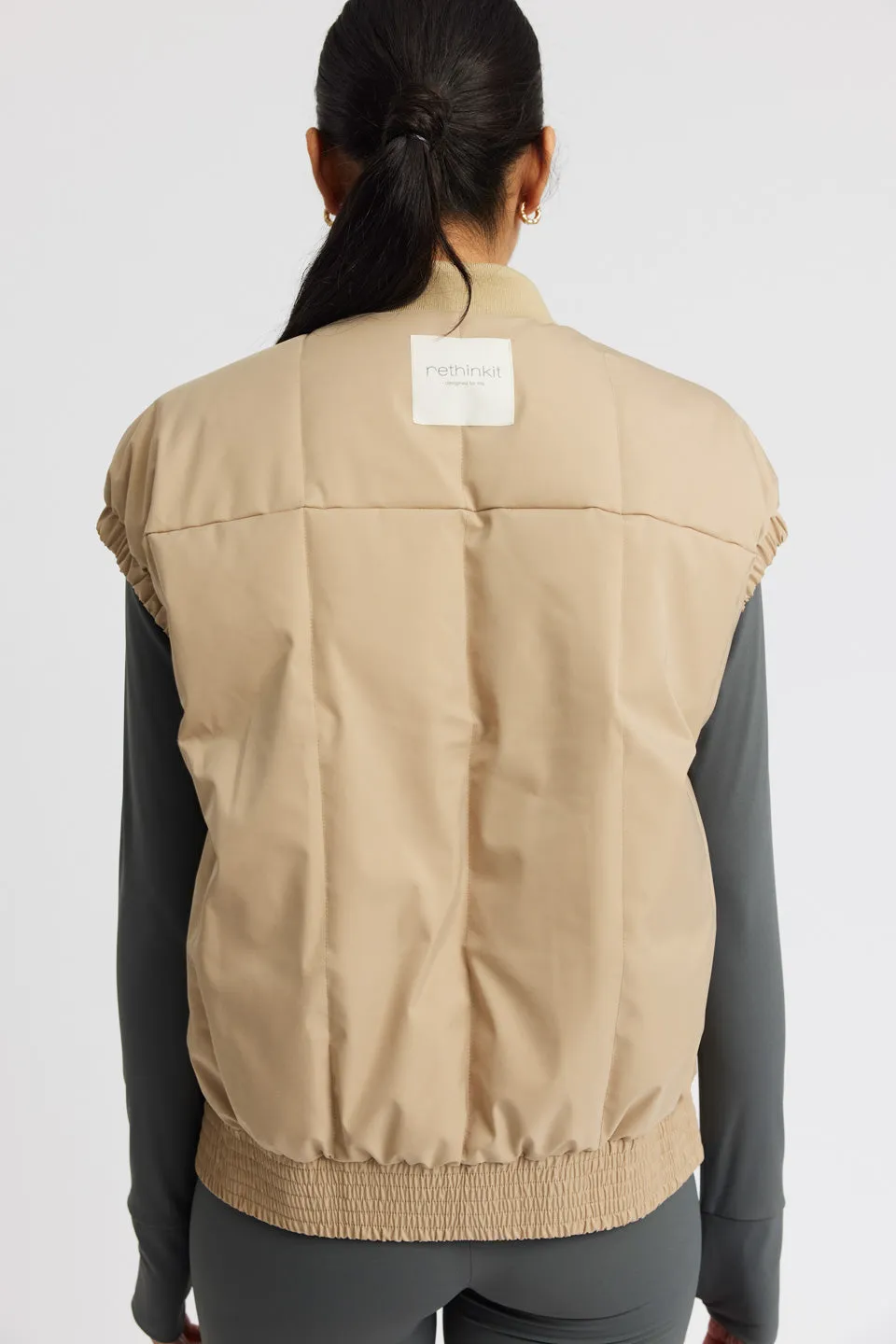 Puffer Gilet To Go - beige
