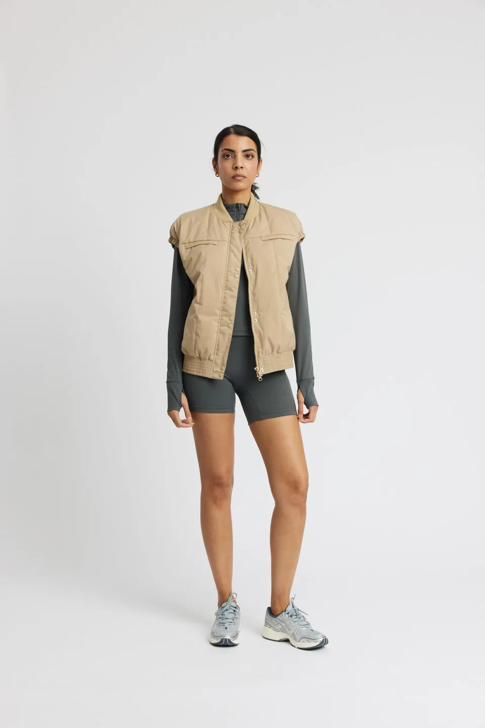 Puffer Gilet To Go - beige