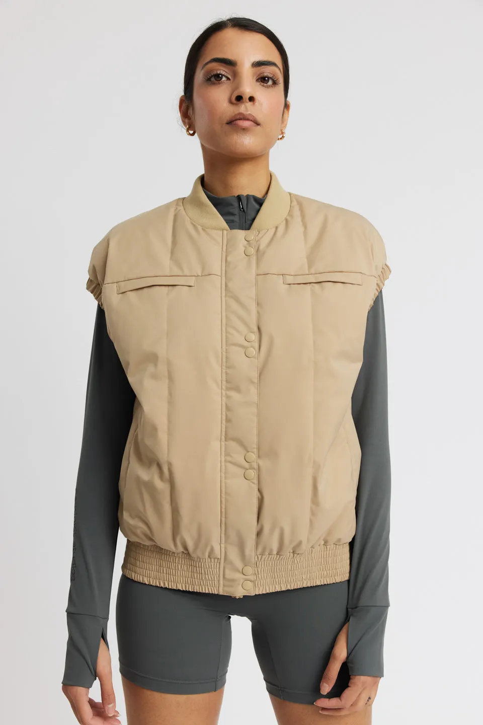 Puffer Gilet To Go - beige