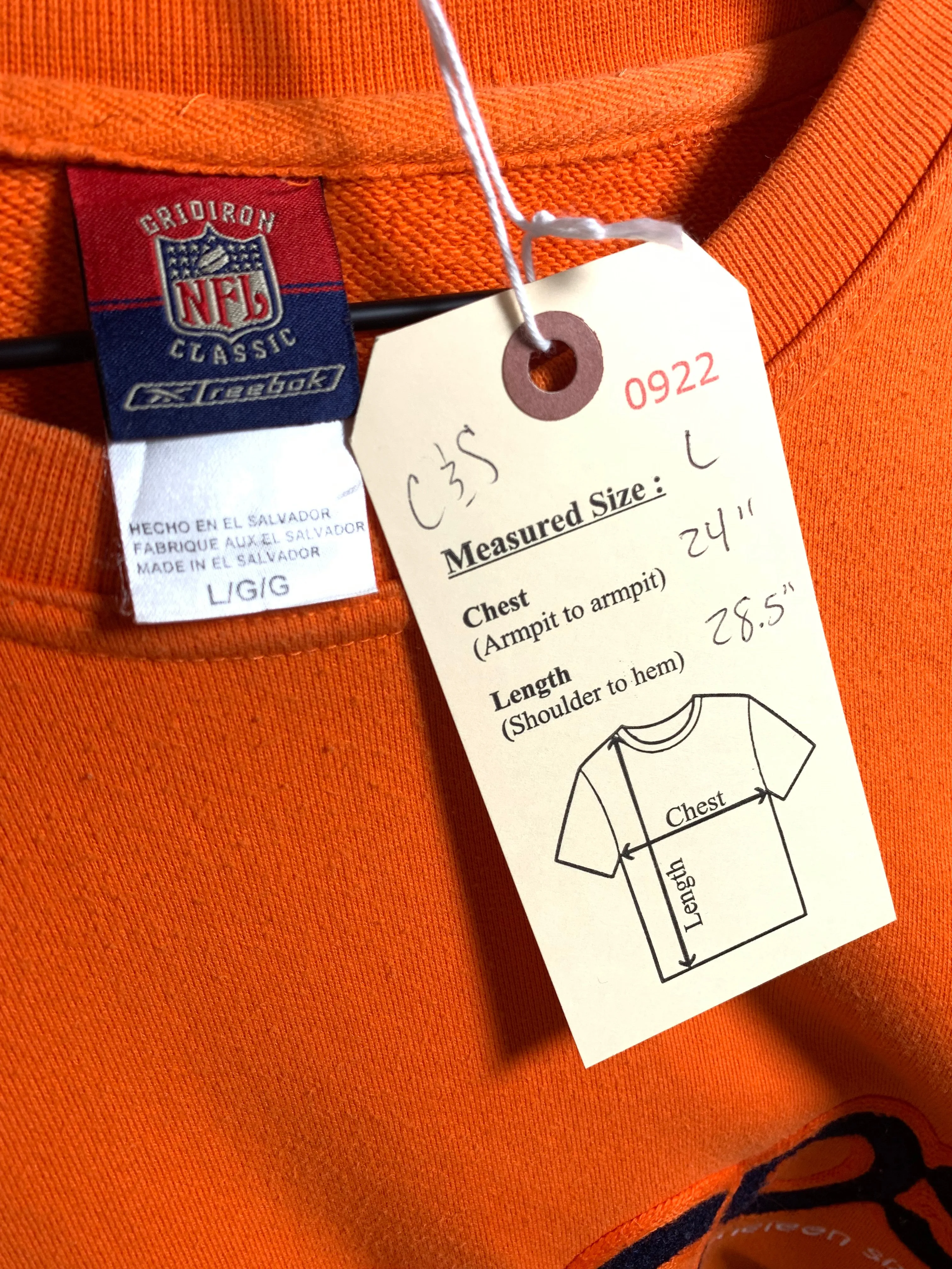"1 of 1" Denver Broncos Wavy Split Sweater (L)