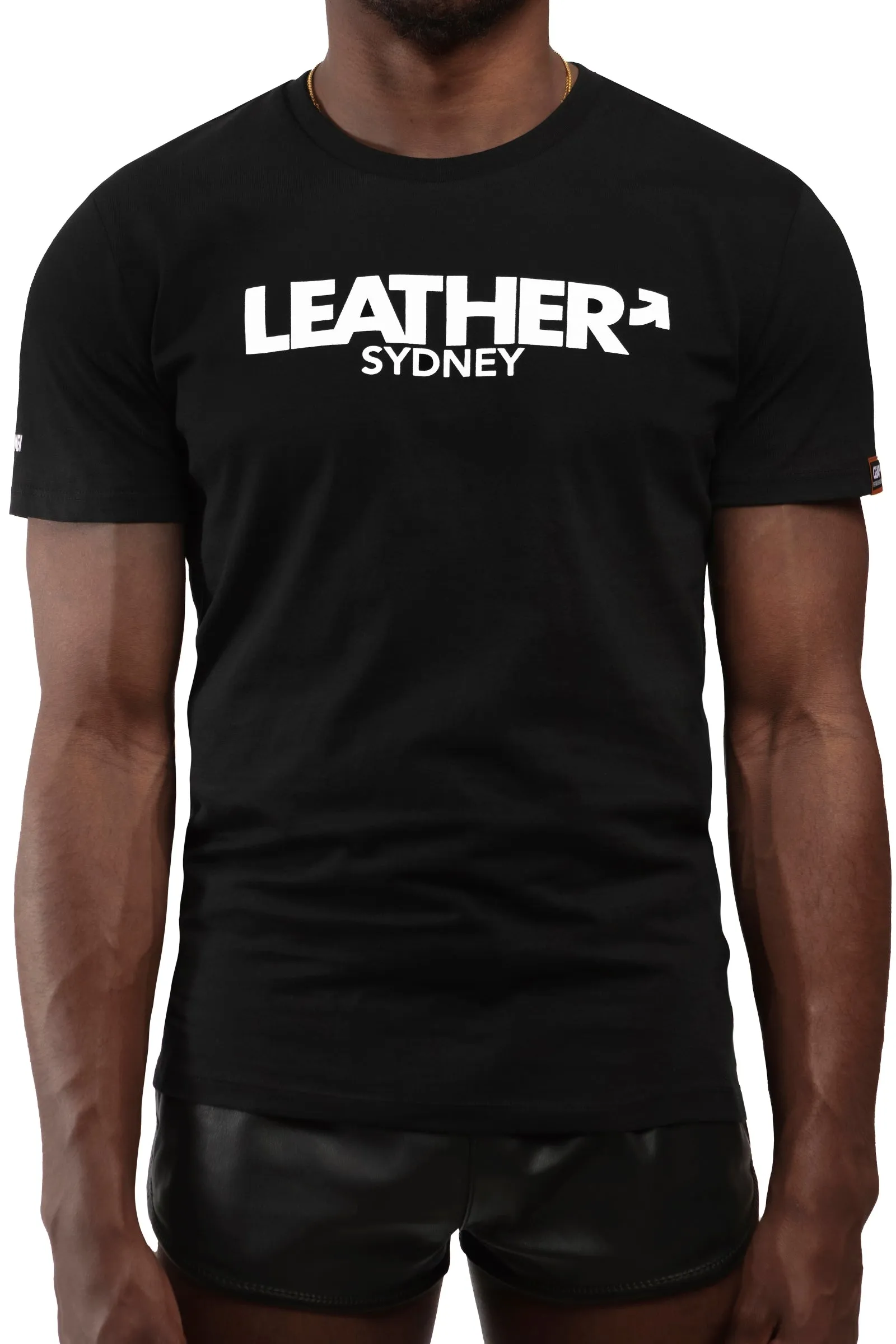 "LEATHER" T-SHIRT - AOM X GEAR BERLIN