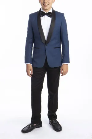 "Trent" Perry Ellis Kids Indigo 5-Piece Tuxedo