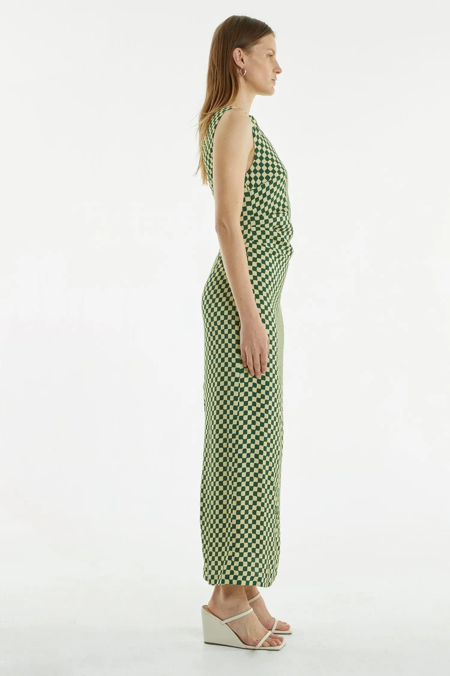 RETROSPECT TUCK MAXI DRESS | CUBISM