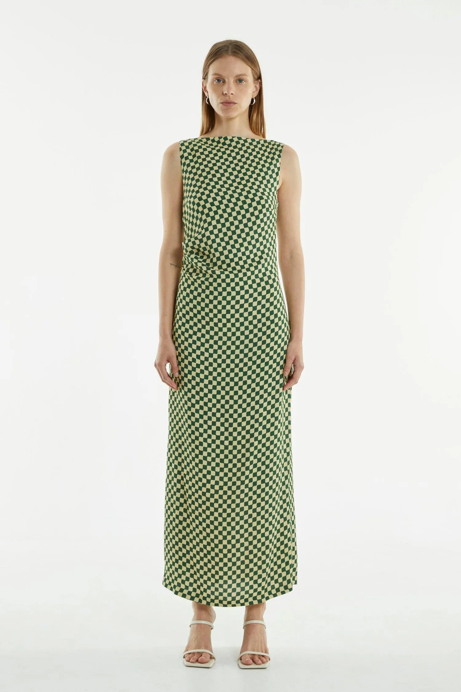 RETROSPECT TUCK MAXI DRESS | CUBISM