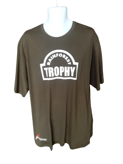 RFT - L ARMY GREEN COTTON T-SHIRT 2019 LTD RAINFOREST TROPHY TEE