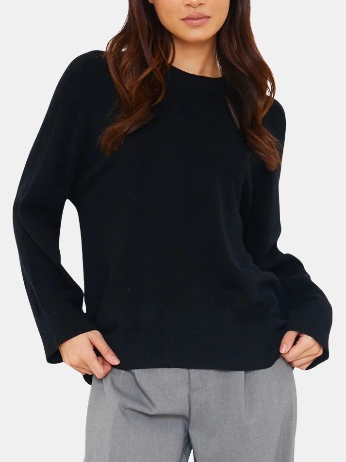 Saddle Shoulder Rib Crew