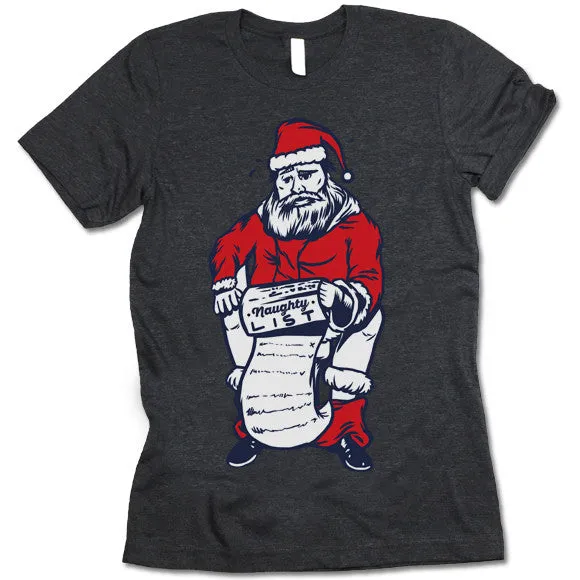 Santa's Naughty List Christmas T-Shirt