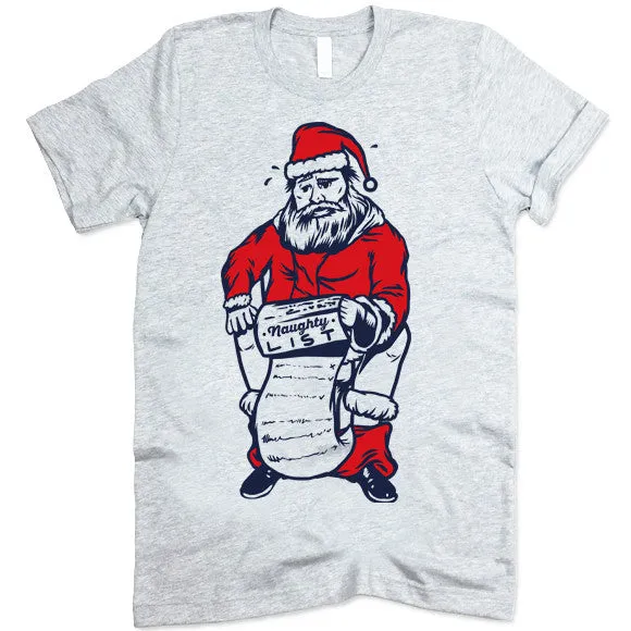 Santa's Naughty List Christmas T-Shirt