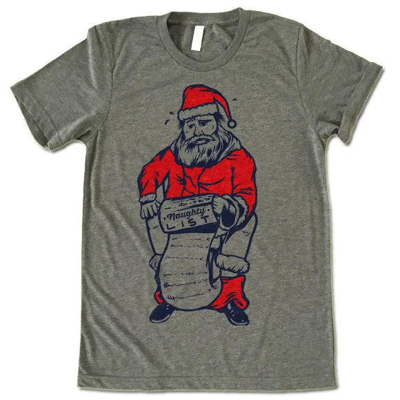 Santa's Naughty List Christmas T-Shirt
