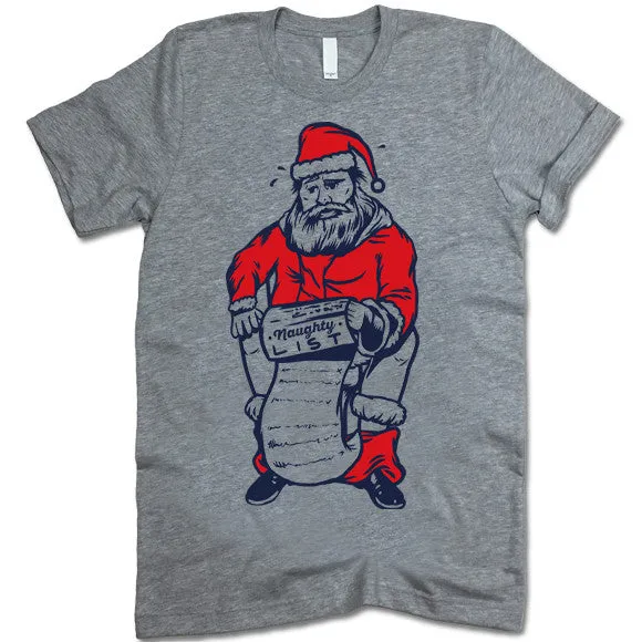 Santa's Naughty List Christmas T-Shirt