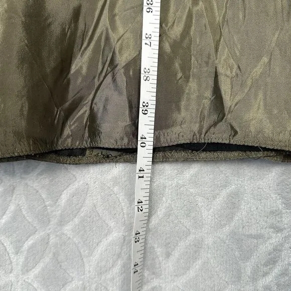 Scott McClintock Millennium 2000 Maxi Skirt Womens 6 Metallic Gold Party Grunge