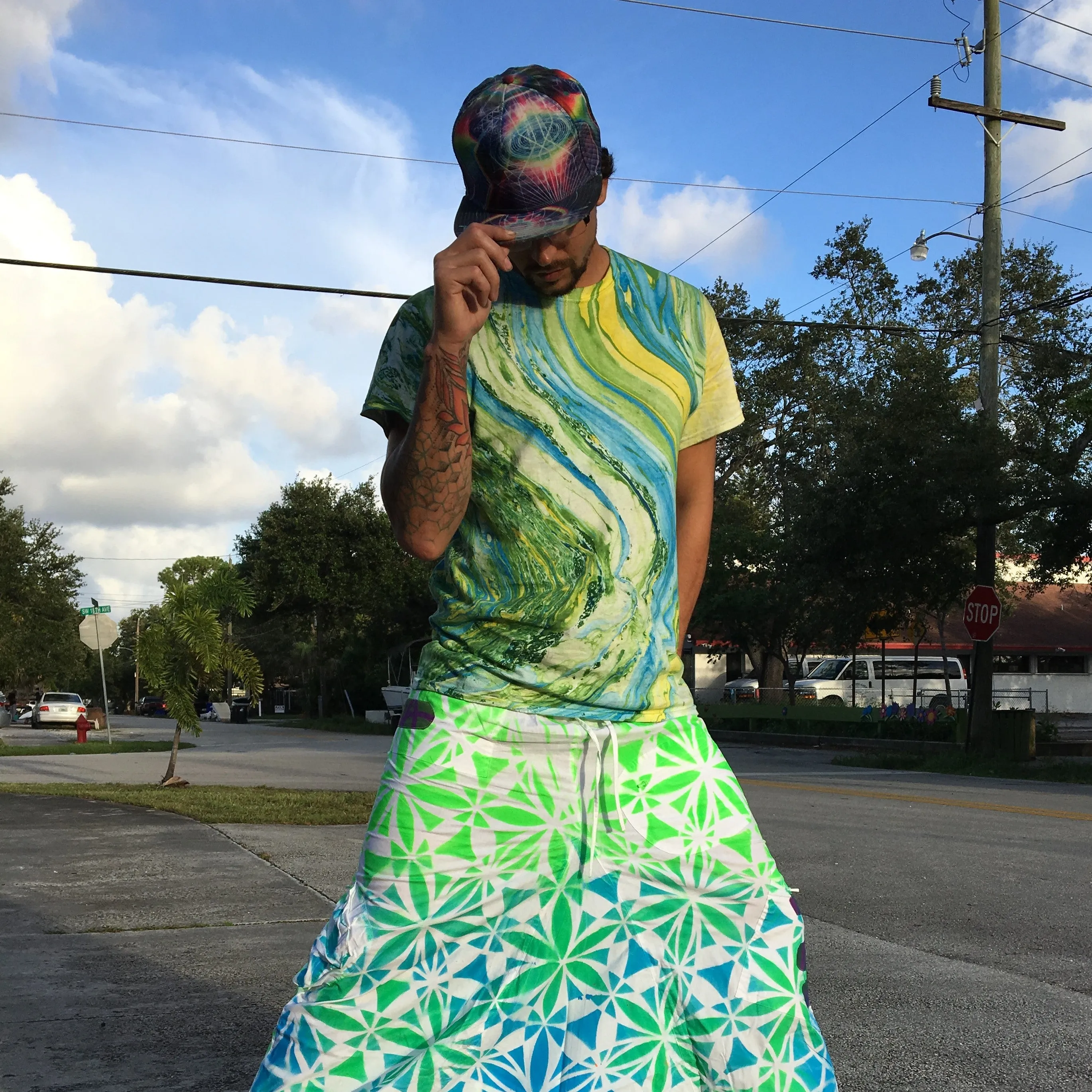 Sea Green Tye Dye T-Shirt