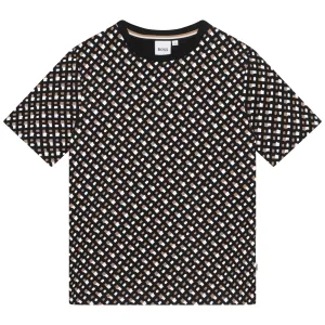 Short Sleeves Tee-Shirt - Black/Brown
