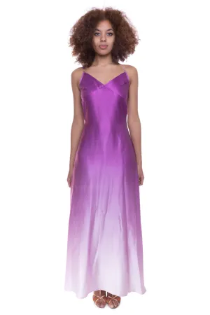 Silk Bead Maxi Dress Lilac