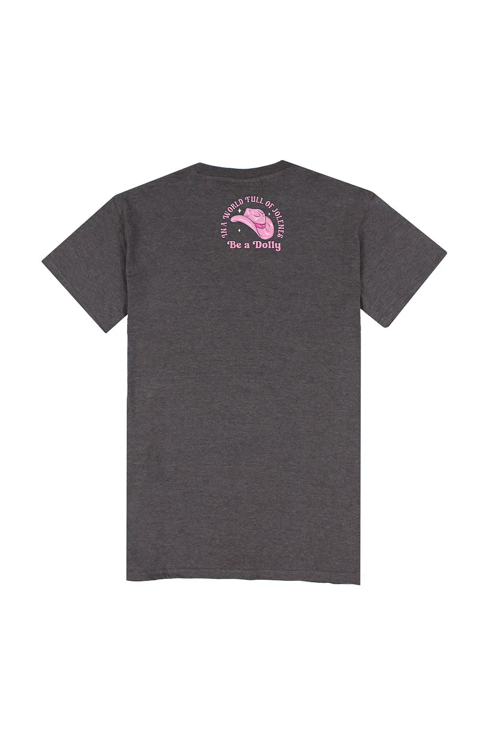 Simply Southern Plus Size Be A Dolly T-Shirt for Women in Iron Heather | EXT-SS-WORLD-IRONHTHR