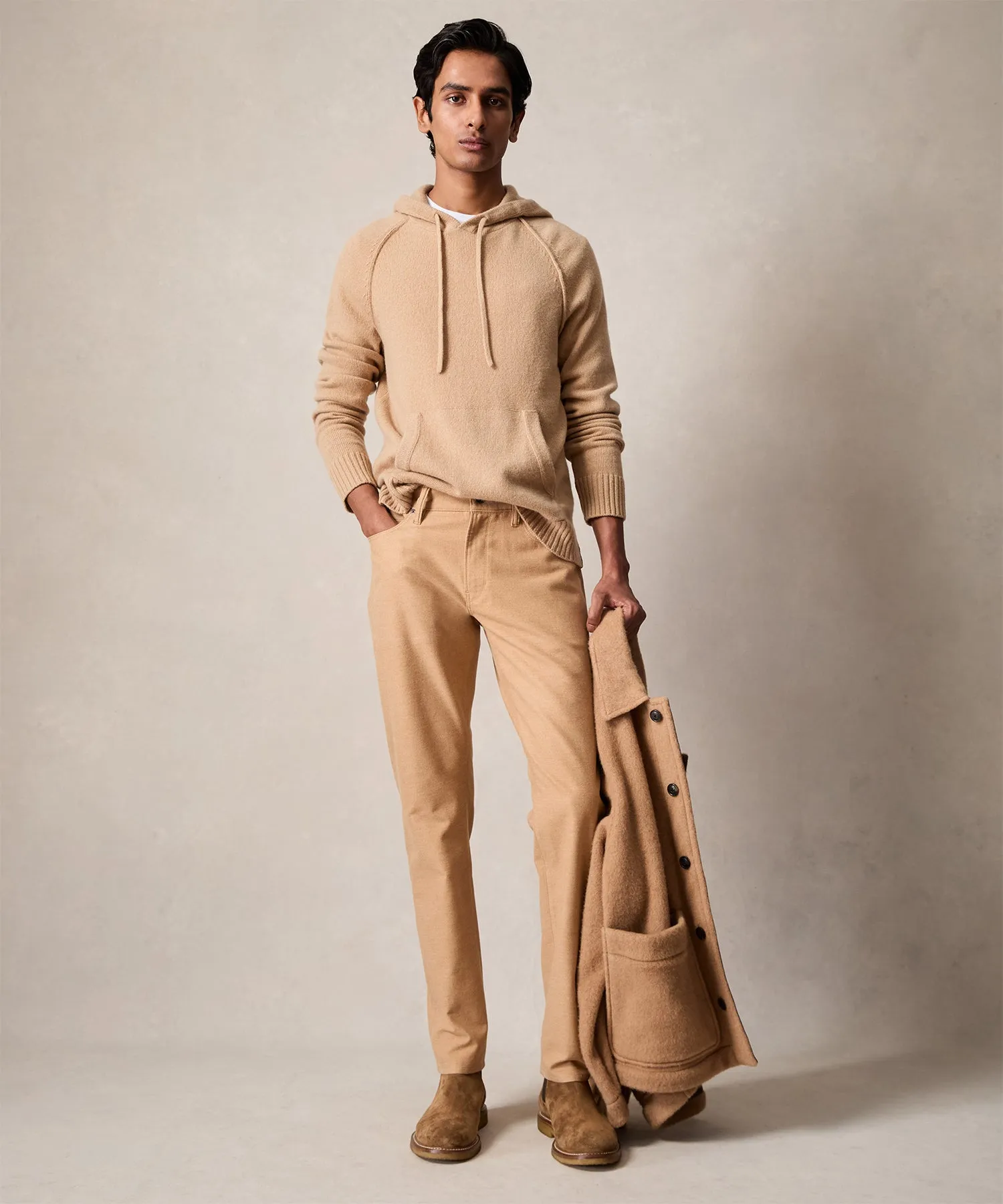 Slim Fit 5-Pocket Camelhair Pant