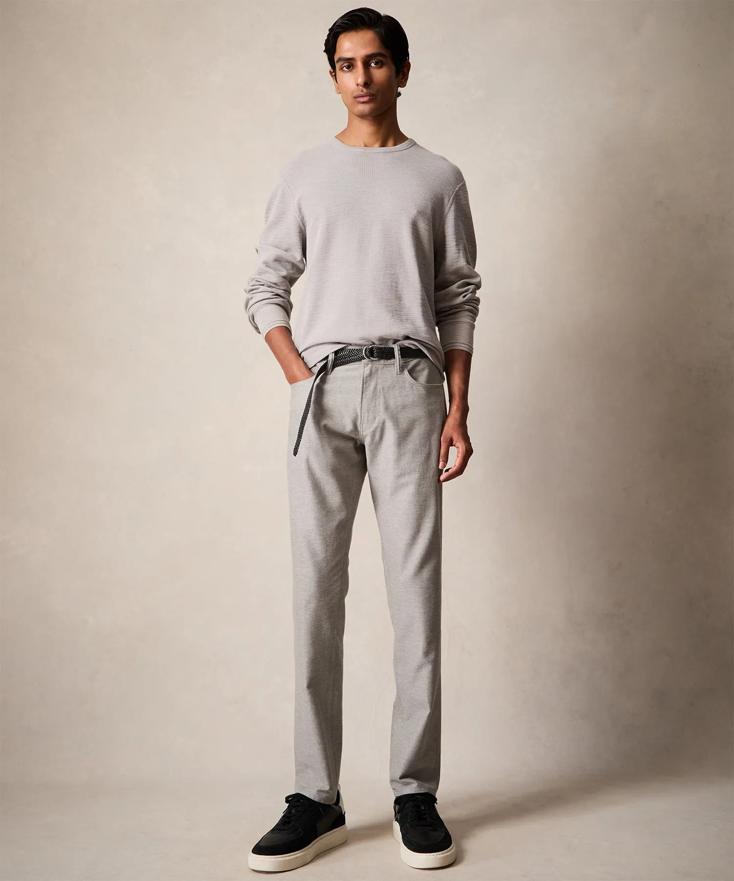 Slim Fit 5-Pocket Camelhair Pant