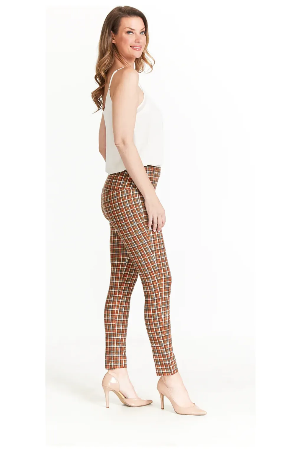 Slim-Sation - Wide Band Pull-On Ankle Legging - Multi - M42703PM/M42703PW