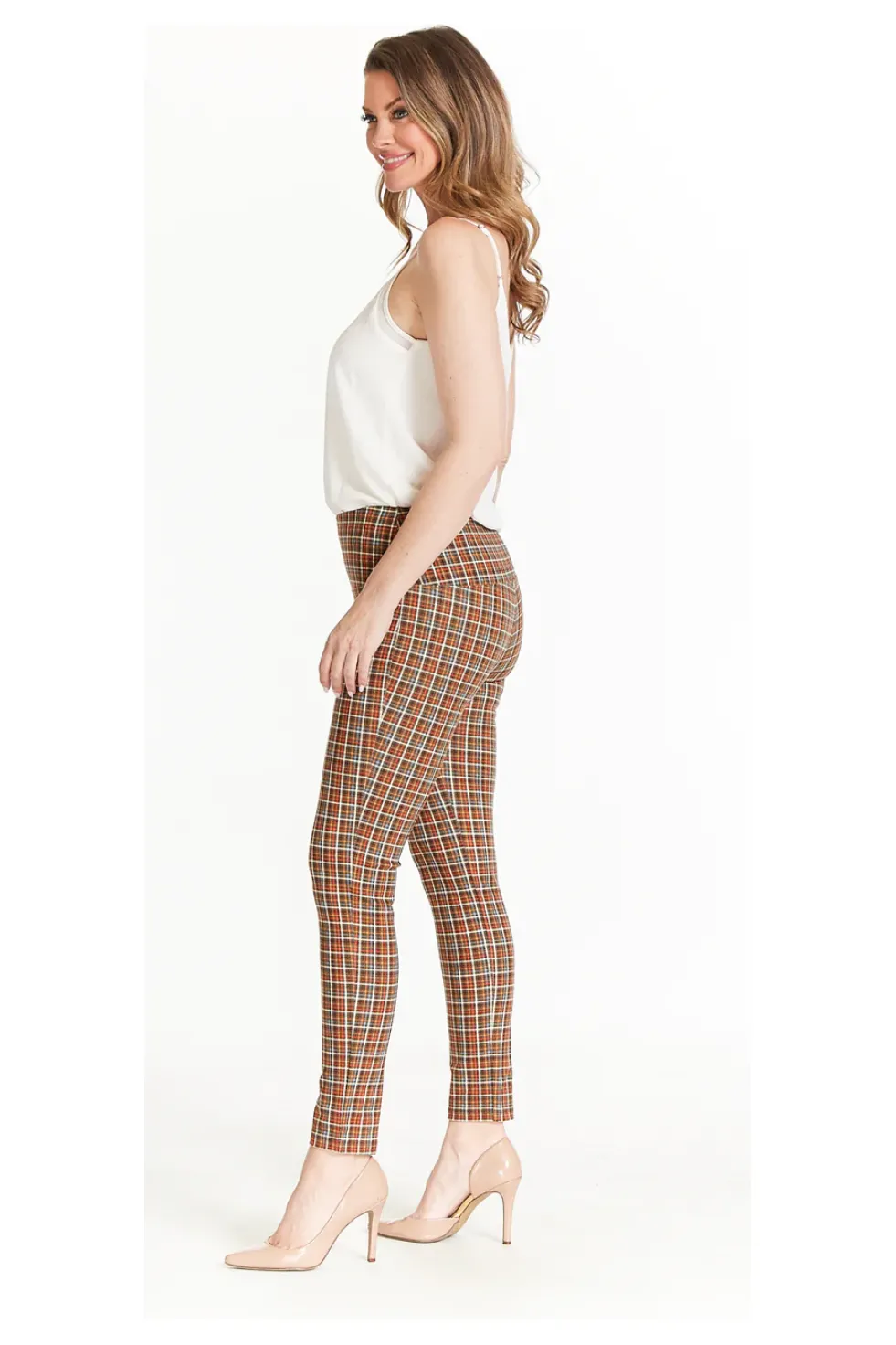 Slim-Sation - Wide Band Pull-On Ankle Legging - Multi - M42703PM/M42703PW