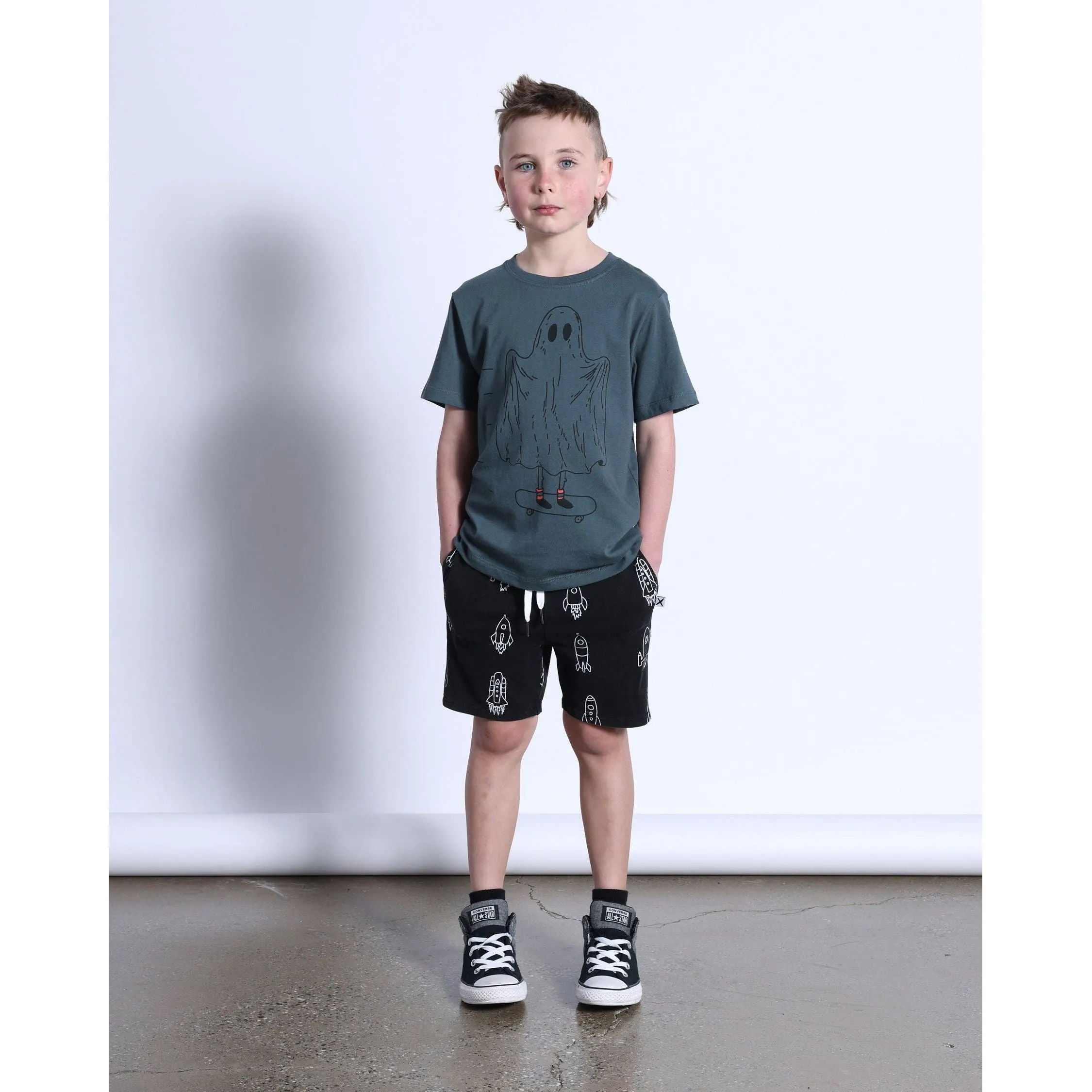 Spooky Skater Tee- Forest