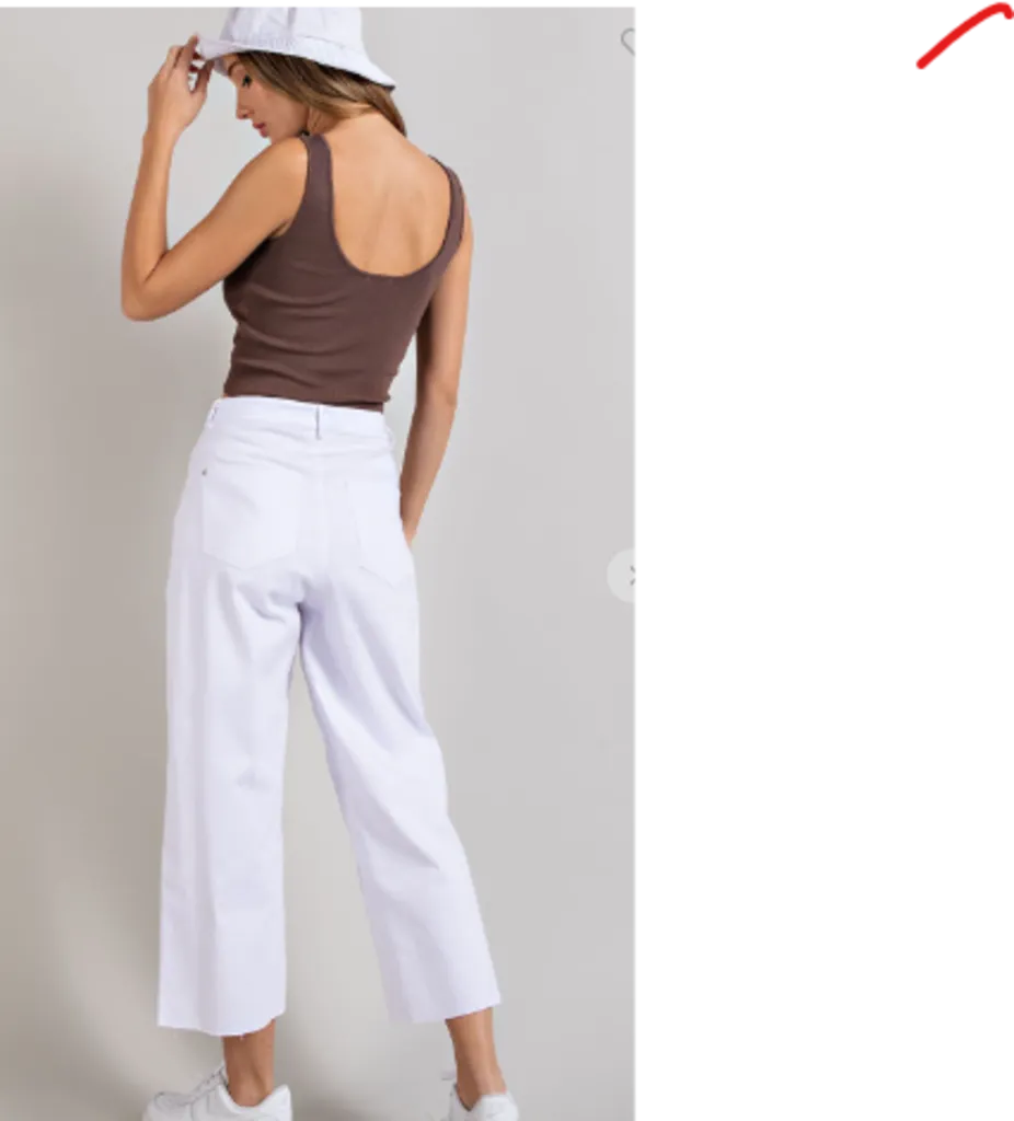 Straight Leg Cropped Pant