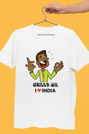 Sulle Ma - Styched in India Graphic T-Shirt White Color