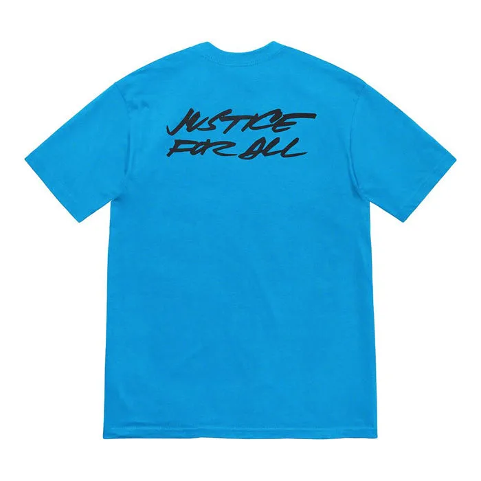 Supreme Futura Logo Tee- Bright Blue