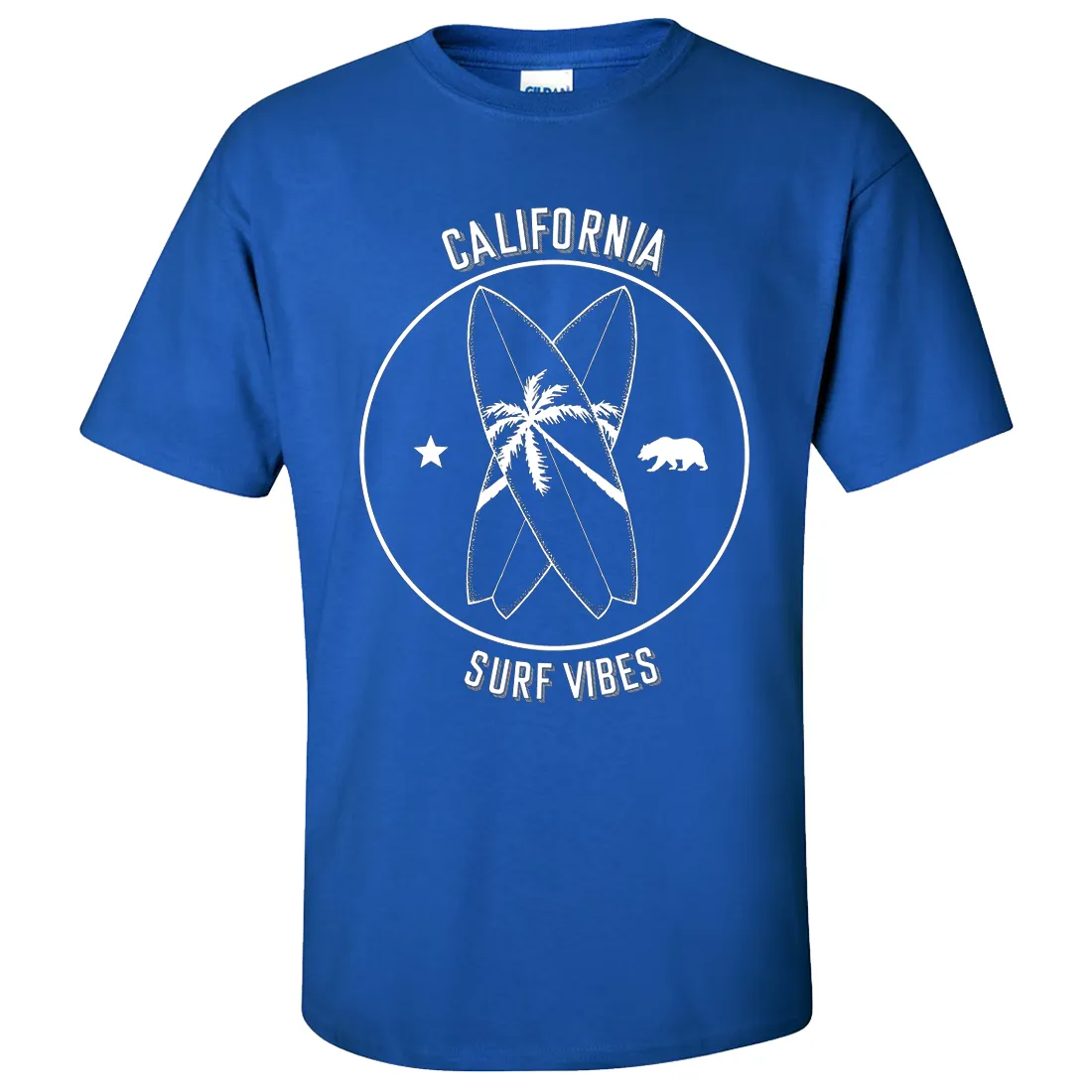 Surf Vibes White Print Asst Colors T-shirt/tee