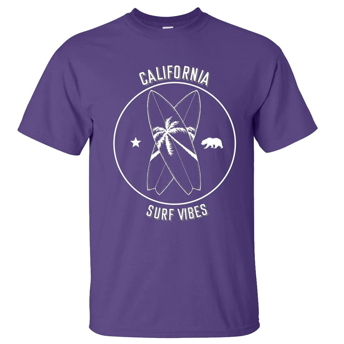 Surf Vibes White Print Asst Colors T-shirt/tee