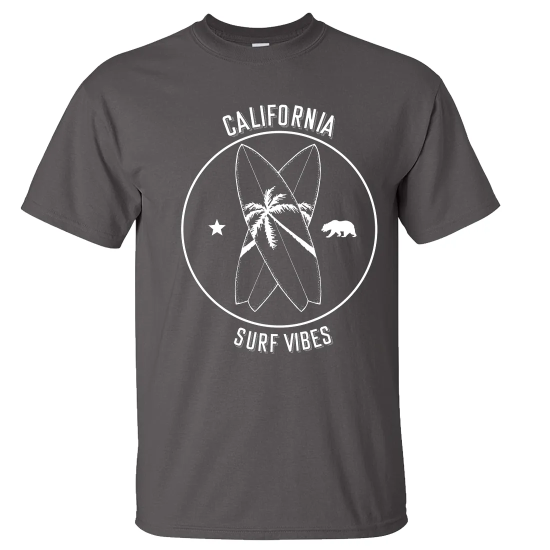 Surf Vibes White Print Asst Colors T-shirt/tee