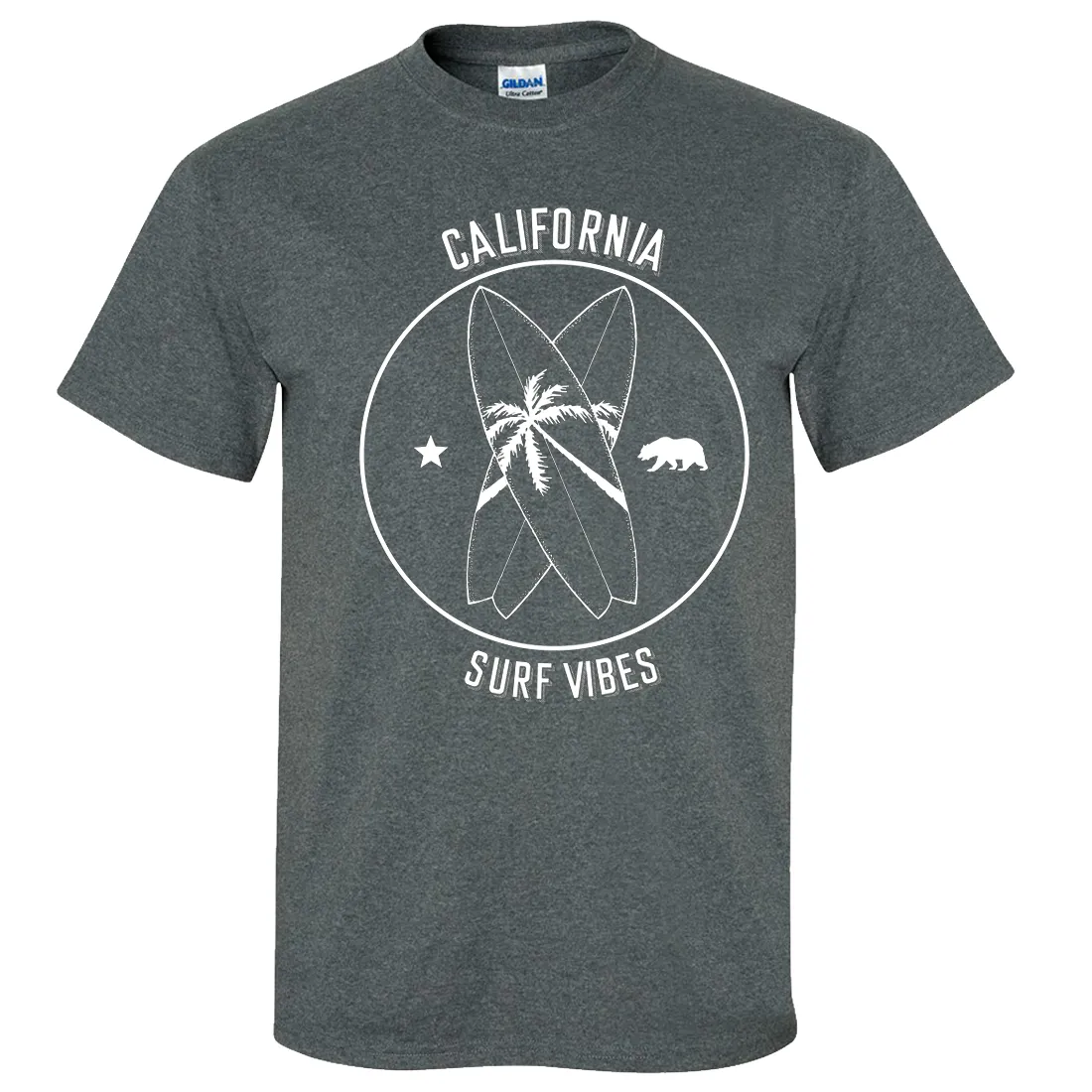 Surf Vibes White Print Asst Colors T-shirt/tee