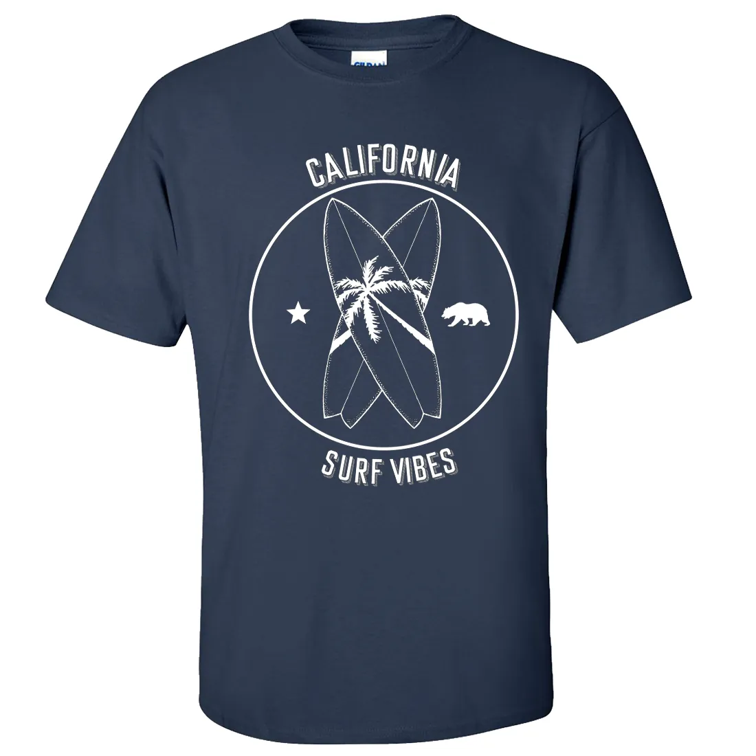 Surf Vibes White Print Asst Colors T-shirt/tee